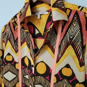 Bold, colorful blouse